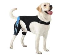 Rodillera para perros - Manguito articulado ajustable, vendaje de apoyo para la pierna trasera, cuatro barras estabilizadoras de metal, equipo de protección para lesiones | Ayuda de movilidad para