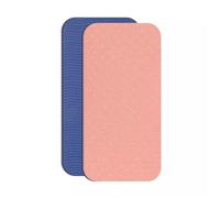 Rodillera portátil antideslizante para yoga, ejercicio, codo, pierna, brazo (rosa oscuro)