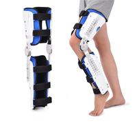Rodillera Postoperatoria Inmovilizadora y Estabilizadora con Barras Laterales Ajustables Soporte Ortopédico para Recuperación de Ligamentos y Meniscos Universal