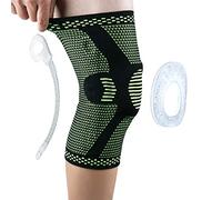 Rodillera Profesional,Rodillera De Compresión Para Hombres Y Mujeres,Con Almohadillas De Gel De Rótula Y Estabilizadores Laterales,Rodilleras De Grado Médico Para Correr,Desgarro De Menisco (XL,Green)