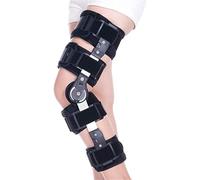Rodillera, Rodillera ROM Con Bisagras Para Estabilización De Recuperación, Estabilizador De Soporte Ortopédico Médico Ajustable, Universal, Ideal Para Lesiones De LCA/Ligamentos/Deportivas ,Negro