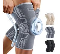 Rodillera Rotuliana con Almohadillas de Gel y Estabilizadores Laterales, x2 | Rodilleras Menisco y Ligamento de Compresión, Tejido Transpirable, para Gym, Artrosis, Ortopedica, Deporte y Uso Diario