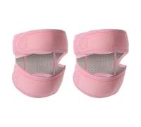 Rodillera transpirable, 2 unidades, ajustable, estabilizadora de rótula para hombres y mujeres, soporte ligero con doble correa, alivio del dolor de artritis, menisco, rosa, 2 unidades