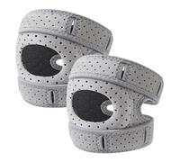 Rodillera Wellknee | Rodilleras estabilizadoras de rótula | 2 manguitos de soporte para el tendón rotuliano ajustables | Rodillera abierta para hombre y mujer | Rodilleras para dolor rotuliano (Grey