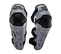 Leatt Dual Axis Pro Protectores de rodilla y espinilla, gris, tamaño L XL