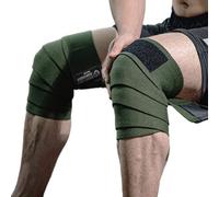 Rodilleras (1 par), soporte de rodilla para sentadillas, levantamiento de pesas, levantamiento de potencia, prensa de piernas y entrenamiento cruzado, flexible de 72 pulgadas para hombres y mujeres