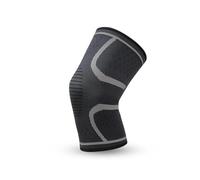 Rodilleras 2 pares de rodilleras deportivas tejidas silicona for baloncesto al aire libre cubierta protectora for piernas correr Fitness sentadillas equipo protector rodilla para correr(Gray,L)