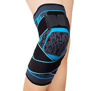 Rodilleras, 2 Piezas Rodillera Deportiva Compresión Transpirable Antideslizante Hombre y Mujer para Crossfit,Rodillera Menisco y Ligamentos, Antideslizante y Transpirable (L,Blue)