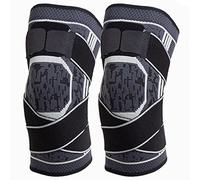 Rodilleras, 2 Piezas Rodillera Deportiva Compresión Transpirable Antideslizante Hombre y Mujer para Crossfit,Rodillera Menisco y Ligamentos, Antideslizante y Transpirable (M,White)