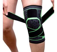 Rodilleras, 2 Piezas Rodillera Deportiva Compresión Transpirable Antideslizante Hombre y Mujer para Crossfit,Rodillera Menisco y Ligamentos, Antideslizante y Transpirable (L,Green)