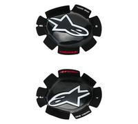 Alpinestars GP Tech Deslizadores de rodilla, negro-blanco para Hombres