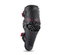 Alpinestars SX-1 V2 Protectores de rodilla, negro-rojo, tamaño 2XL para Hombres