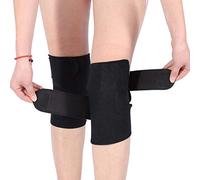 Rodilleras Autocalentables de Turmalina, Magnéticas para Terapia de Campo Magnético, Tejido Elástico con Piedra Magnética, 1 Par