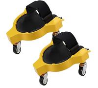 Rodilleras con Ruedas Que ahorran Trabajo KneeBlade Correa de Seguridad Deslizante Ruedas Non Marrin(Yellow)