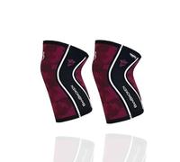 Rodilleras BANBROKEN (2 unds) - 5mm Knee Sleeves - Gimnasio, Deporte Funcional, CrossTrain, Levantamiento de Pesas, Running y Otros Deportes. 1 PAR - Unisex. (Rojo, Medium)