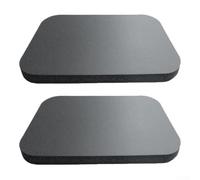 Rodilleras de yoga, 2 unidades, almohadillas de espuma para muñeca, codos, para yoga, pilates, fitness, textura antideslizante, accesorios de tapete de ejercicio, color negro (38 x 20 x 1 cm)