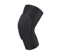 Rodilleras deportivas para evitar colisiones y absorción de impactos, tela cómoda y transpirable para baloncesto, fitness y más (talla L, negro)