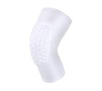 Rodilleras deportivas para evitar colisiones y absorción de impactos, tela cómoda y transpirable para baloncesto, fitness y más (M blanco)