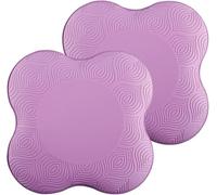 Rodilleras extra gruesas para yoga, codos, muñecas, manos, cabeza, espuma, yoga, pilates, entrenamiento, 2 unidades (morado)