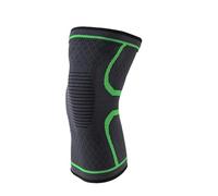 Rodilleras Menisco 1 UNIDS Deportes Elásticos Pierna Rodilla Soporte Brace Wrap Protector Pierna Compresión Almohadilla de Seguridad Senderismo Rodillera(Green,XL1)
