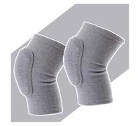 Rodilleras Menisco Rodilleras deportivas de compresión, Protector elástico de rodilla, rodillera de esponja gruesa Rodillera(2pcs Gray,L)