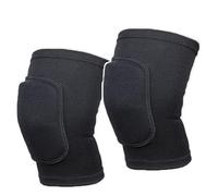 Rodilleras Menisco Rodilleras deportivas elásticas, Protector de rodilla, esponja gruesa, rodilleras, soporte for entrenamiento de baile Rodillera(2pcs Black,XS)