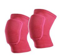 Rodilleras Menisco Rodilleras deportivas elásticas, Protector de rodilla, esponja gruesa, rodilleras, soporte for entrenamiento de baile Rodillera(2pcs Red,L)