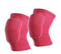 Rodilleras Menisco Rodilleras deportivas elásticas, Protector de rodilla, esponja gruesa, rodilleras, soporte for entrenamiento de baile Rodillera(2pcs Red,S)