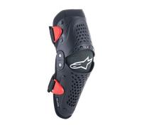 Alpinestars SX-1 Protector de rodilla juvenil, negro-rojo, tamaño S M