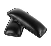 Rodilleras para Coche 2 Piezas de Cuero y Esponja Negras | Base Antideslizante y Costuras Limpias, Diseño Minimalista para Interior Automotriz