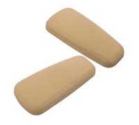 Rodilleras para Coche Beige, 1 Par, Pu y Esponja, Apoyo | Interior Automotriz, Viajes Largos, Ajuste Preciso, Fácil Limpieza, para Lado Conductor y Consola Central