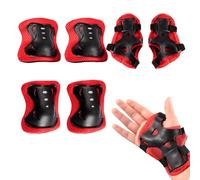 Rodilleras para jóvenes, coderas y protectores de rodilla y muñeca para niñas, kit de equipo de protección deportivo para montar a caballo para patines de ruedas, ciclismo