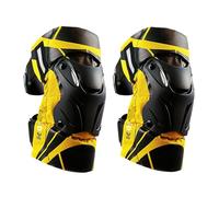 Rodilleras para Motocicleta 2 Unidades, Rodilleras para Bicicleta de montaña MTB con Carcasa Resistente y Acolchado Suave, Ajustables Equipo de protección para Ciclismo,Yellow 1-One Size