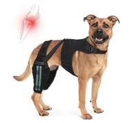 Rodilleras para perro para pierna trasera de ACL rasgada, soporte ajustable | Soporte de pierna doble con chaleco, desgarro de C rtritis, recuperación de luxación de rótula, cuidado cruzado para