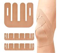 Rodilleras precortadas, cintas de kinesiología para rodillas, cintas de kinesiología precortadas, almohadillas de kinesiología, fuertes adhesivas, transpirables y elásticas, cinta de fisioterapia para