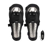 Rodilleras Protectoras de Acero Inoxidable para Patinaje en Bicicleta para Adultos, Color Negro