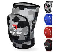 Rodilleras protectoras,Rodilleras acolchadas de gel elásticas para trabajo resistente,Rodilleras gruesas de polialgodón antideslizantes para hombres y mujeres (camuflaje gris, S/M)