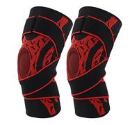 Rodilleras, Rodilleras Deportivas 2Pcs Aplicaciones Anchas Elásticas Espesas para Rótula(M)