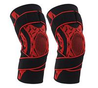 Rodilleras, Rodilleras Deportivas 2Pcs Aplicaciones Anchas Elásticas Espesas para Rótula(XL)