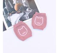 Rodilleras Simples Antideslizantes Para Niños, Algodón Peinado, Rodilleras Para Bebés Que Se Arrastran, Rizo, Malla Protectora Para Bebés, Tejido De Rodilla (Rosado)