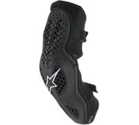 Alpinestars SX-1 Protector de rodilla juvenil, negro-rojo, tamaño L XL