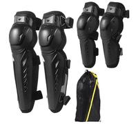 Rodilleras y coderas para ciclismo, cuatro coderas para motocicleta, carcasa dura y forro amortiguador, rodilleras ajustables, coderas y rodilleras para adultos, esquí, monopatín, moto de cross