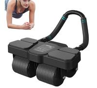 Rodillo AB De La - High-Performance Versatile Stylish Rueda Abdominal , Sturdy, Rebote, Automático Auto Rebound Roller, con 4 Soportes Codo Core | Multipurpose Outdoor Indoor Utility