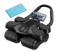 Rodillo Abdominal,Con Almohadilla Para Rodillas Y Temporizador | Rodillo Abdominal De Cuatro Ruedas Con Soporte Para,Para Entrenamiento De Core, Fuerza Y Fitness Para Hombres Y Mujeres En Casa Y Ofic