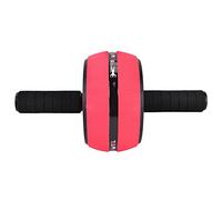 Rodillo abdominal para entrenamiento, equipo de ejercicio para fortalecer el core con rueda silenciosa de TPR ultra ancha de 95 mm, empuñaduras de espuma antideslizante y almohadil (Rueda única rojo