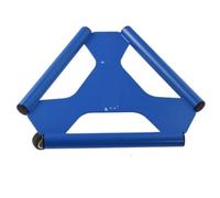 rodillo abdominal, Rueda abdominal triangular, rodillo for abdominales, equipo reutilizable for ejercicios y fitness(Blue)