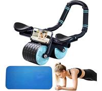 Rodillo Abdominales,Rueda Abdominales-Rueda Abdominal con Rebote Automático y Ruedas Dobles Estables y Soporte para el Codo,Equipamiento Deporte en Casa para el Entrenamiento de Fuerzas Centrales
