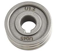 Rodillo alimentador de alambre, guía de alimentación, rueda de aluminio, alimentador de larga vida útil y alimentación. Las dimensiones del rodillo de alimentación ODxIDxH son 30 x 10 x 10 mm, 1.2 x