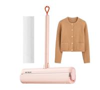 Rodillo antipelo animal - Quita el pelo de animales giratorio de 180 grados - Limpiador con recarga para ropa de cama, suelo asiento de coche | Limpieza de alfombras y textiles