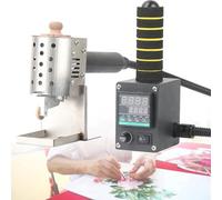 Rodillo aplicador de pegamento termofusible de 40 mm, temperatura ajustable de 50 a 220 °C, para embalaje y trabajo de cuero, herramienta comercial de empuje manual
